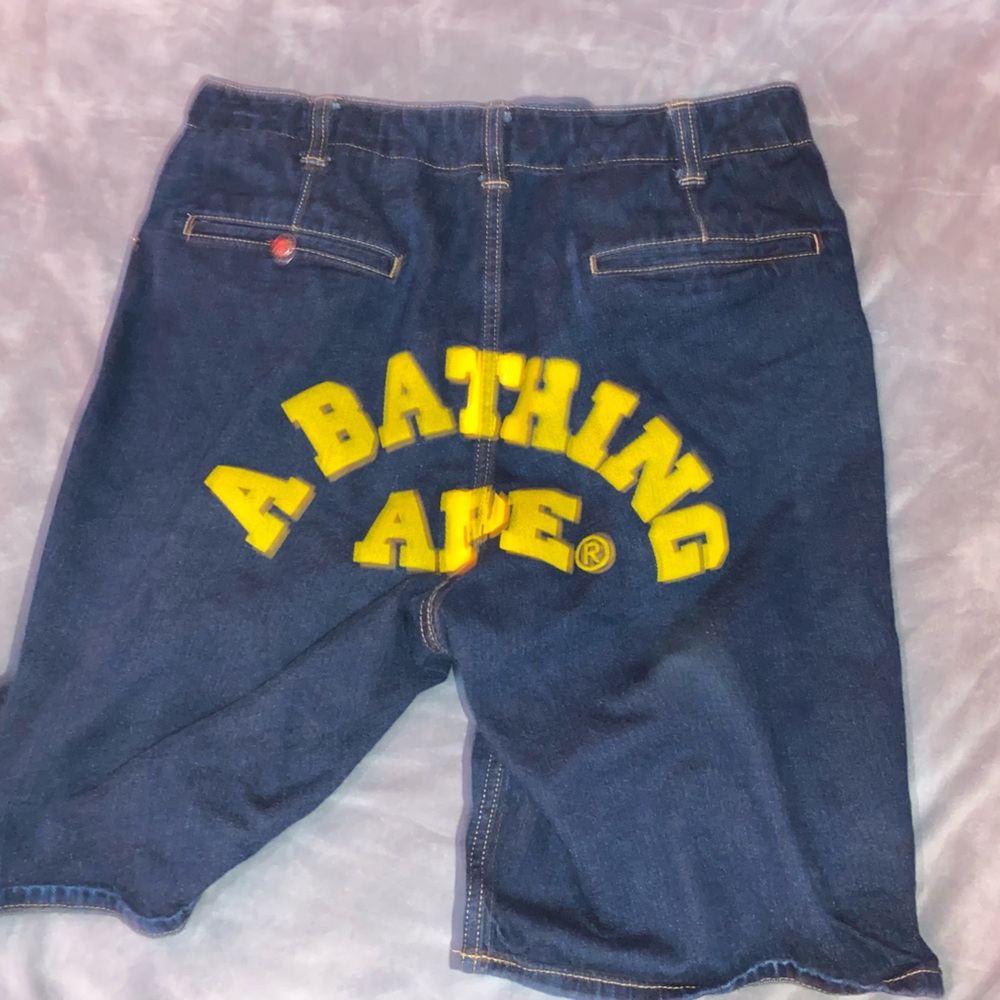 Bape Jean shorts